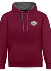 burgundy/charcoal / S