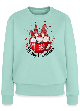 Women’s Christmas Gnomes Premium Sweatshirt - mint 