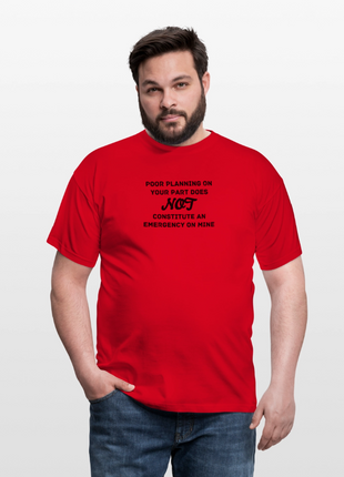 Men's Poor Planning T-Shirt - red
