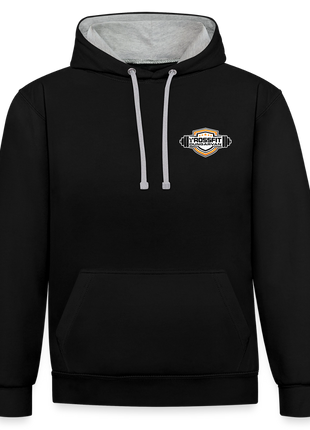 Crossfit Contrast Colour Hoodie - black/heather grey