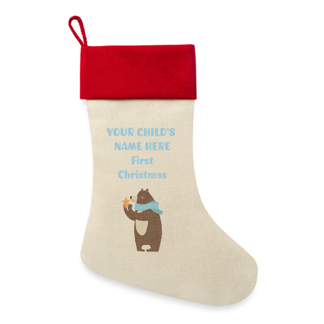 DESIGN IT YOURSELF Baby's First Stocking - natural/classic red 