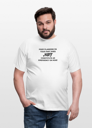 Men's Poor Planning T-Shirt - white