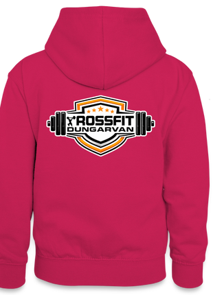 Crossfit Teen Contrast Hoodie - pink/navy