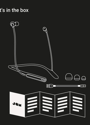 Jam Wireless Earphones JAM Contour Noise Cancelling Earbuds - Black. - siopashop.ie