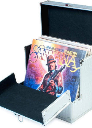 Vinyl Case 12" Aluminium Vinyl Storage Case with Unique Folding Front Flap - siopashop.ie