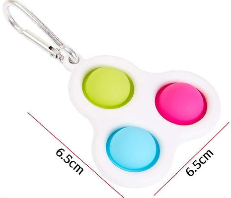 Poppit Fidget Toy Simple Dimples Poppit Bubble Fidget Keyrings - siopashop.ie
