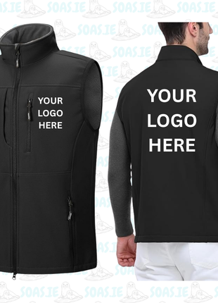 Custom Men's Fleece Lined Softshell Gilet