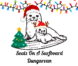 Seals on a Surfboard