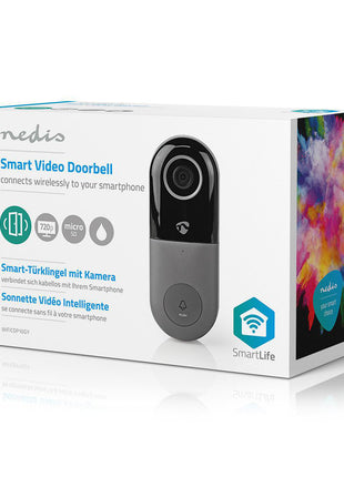 Nedis Video Doorbell WiFi Smart Video Doorbell with App Control - siopashop.ie