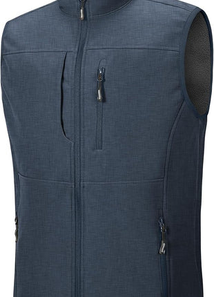 Custom Men's Fleece Lined Softshell Gilet