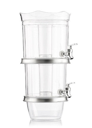 Double Drink Dispenser Double Drink Dispenser with Ice Tank and Snack Tray - siopashop.ie