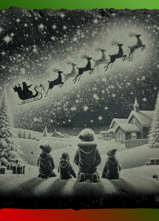 Christmas Slate Coaster