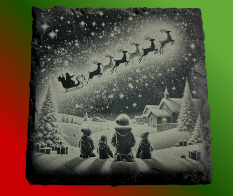 Christmas Slate Coaster